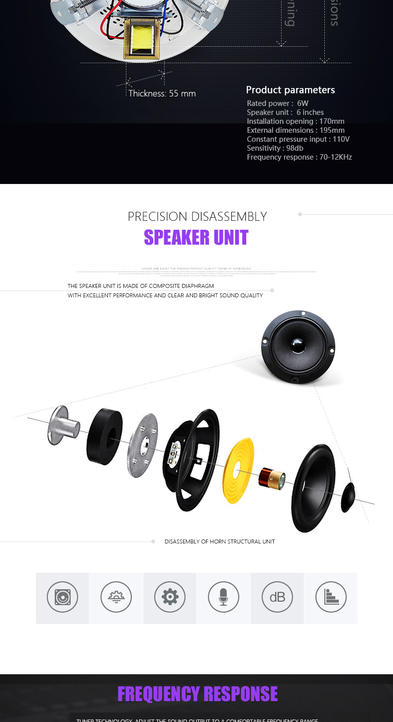 8W 6 INCHE Ultrathin hot selling Ceiling Speaker03.png 8W 6 INCHE Ultrathin hot selling Ceiling Speaker03.png