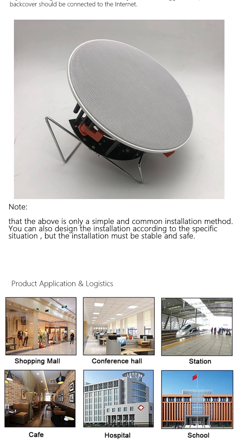 5.Fixed Resistance Coaxial Treble Pitch Tweeter Frameless Ceiling Speaker.png