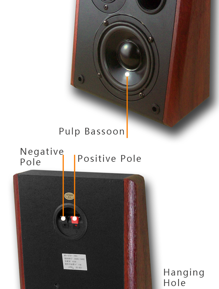 6. Popular 4 Inch Treble Wooden Conference Wall Mount Speaker.png