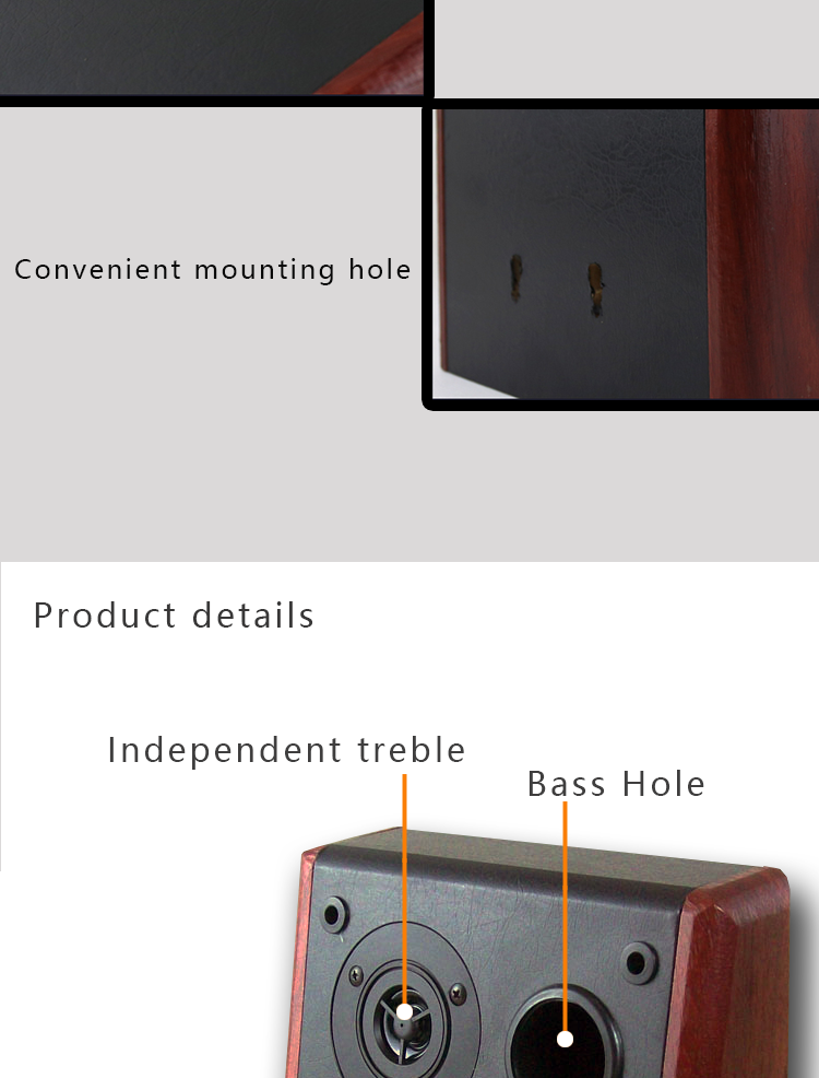 5. 4 Inch Treble Wooden Conference Wall Mount Speaker.png